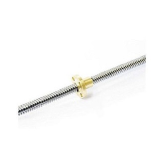 Vit me t8 có kèm đai ốc, trục 8mm bước ren 8. chiêu dài 300mm, 400mm, 500mm