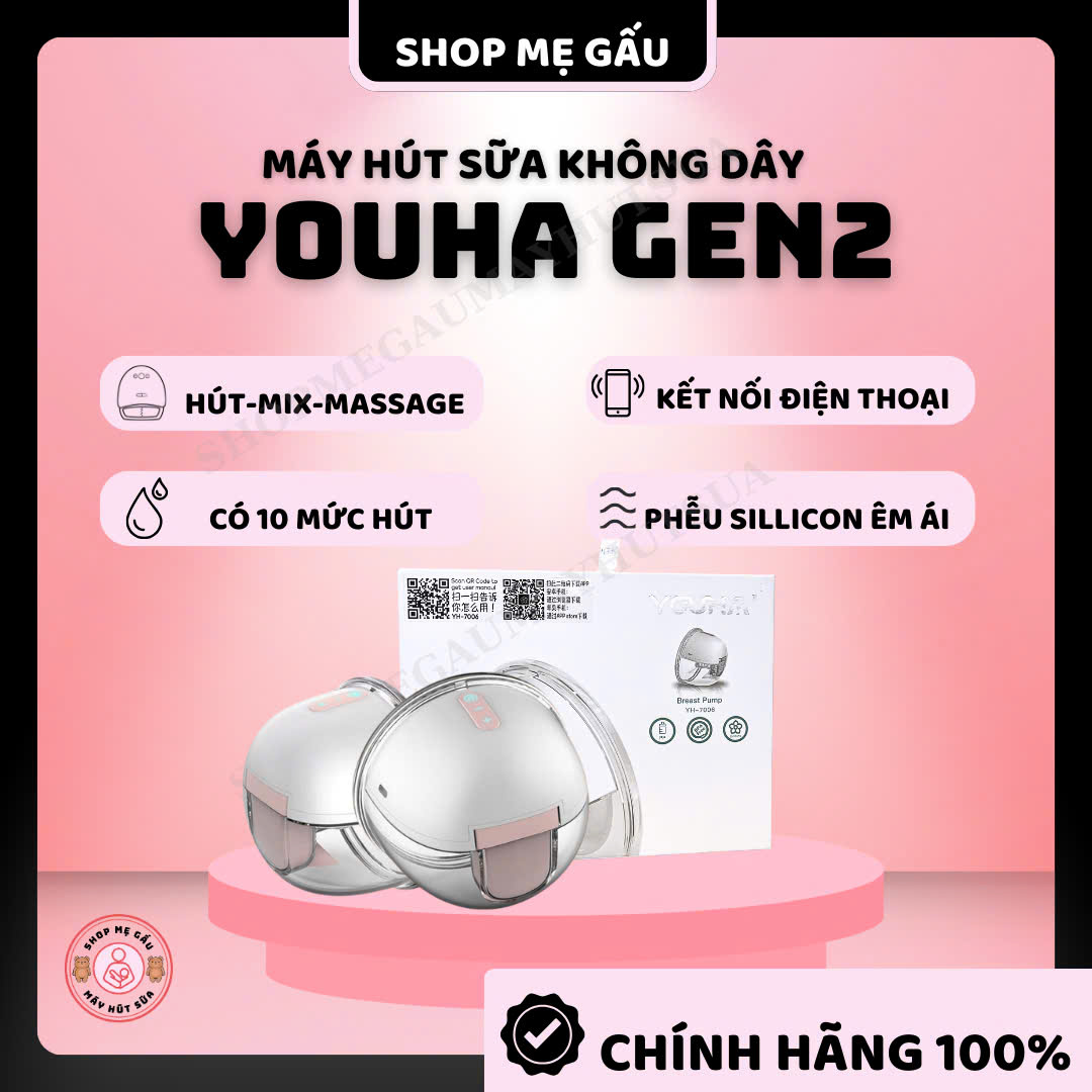 (CHÍNH HÃNG) Máy hút sữa không dây Yoha gen 2