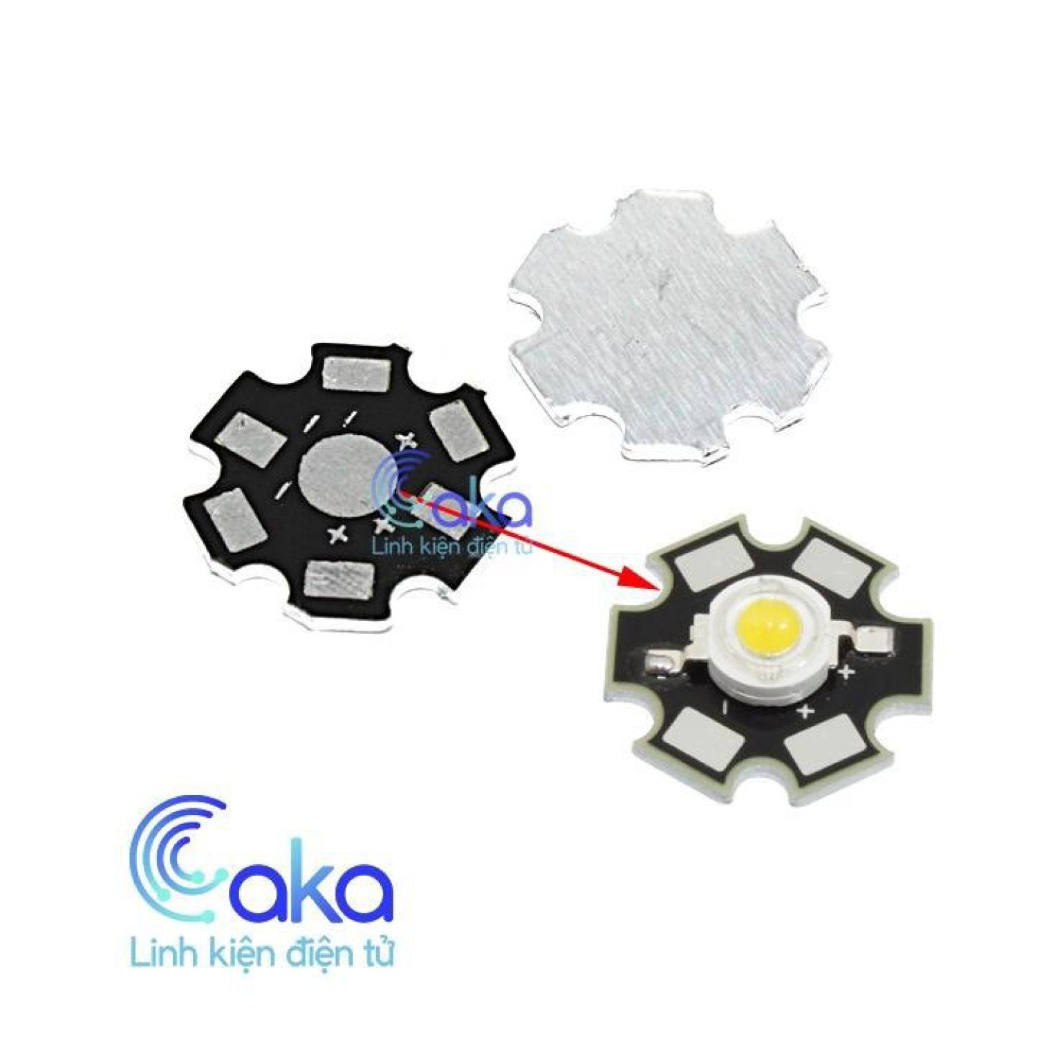 Đế tản nhiệt cho chip led 1W 3W nhôm loại tròn