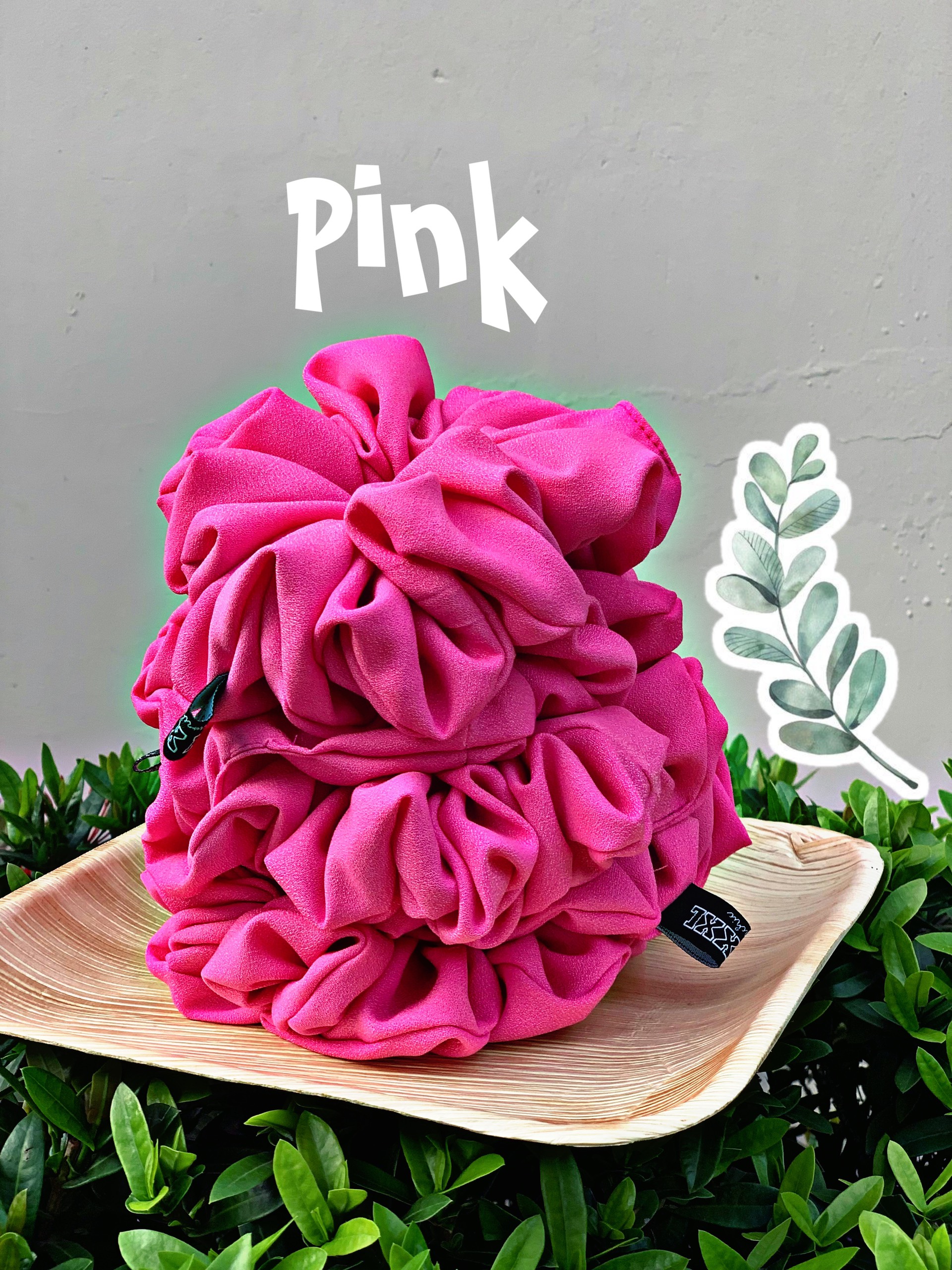 Đồ buộc tóc scrunchies  loại siêu to Lụa Nhung cao cấp phồng nhiều màu