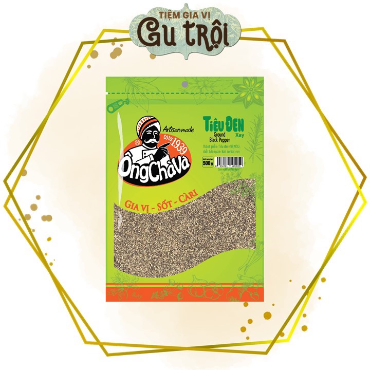 Tiêu đen xay ông chà và 500gram -