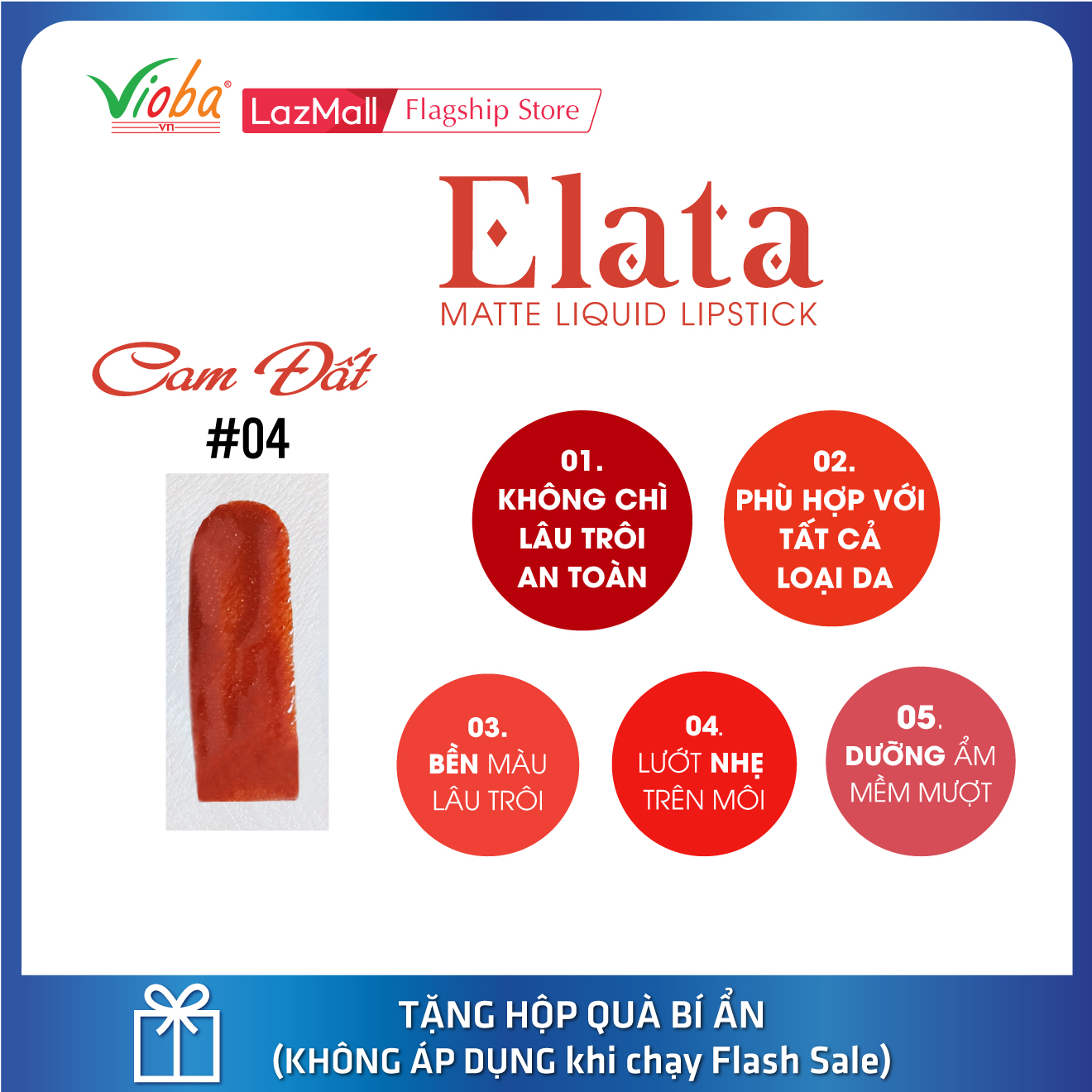 SON ELATA  - Chất lượng son đạt chuẩn như son thương hiệu. Bán vì đam mê, giá cực sốc.
