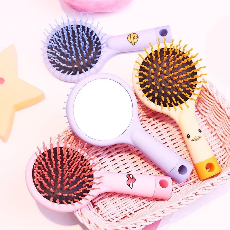 Lược tròn kèm gương