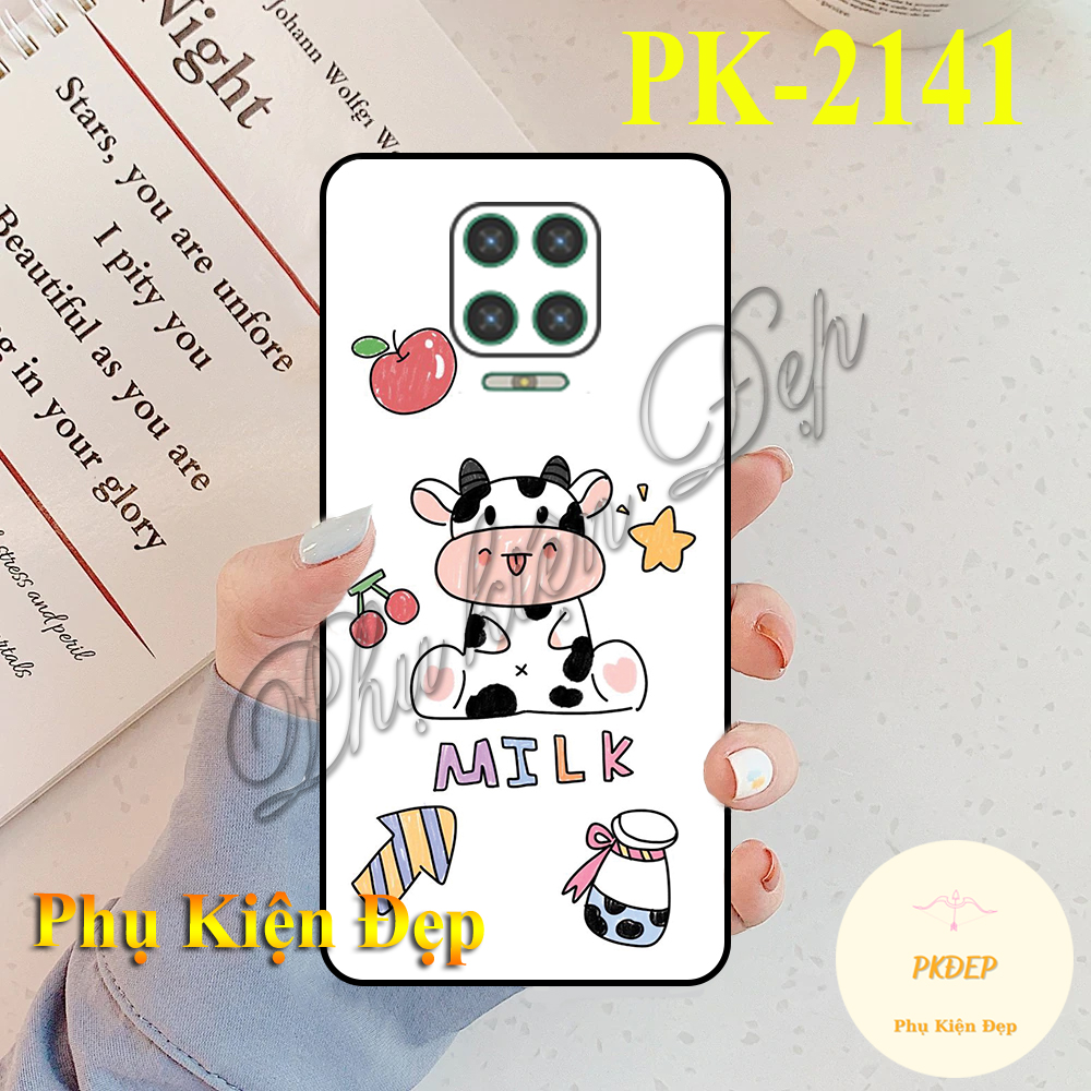[HCM]Ốp lưng Vsmart Aris/ Vsmart Aris Pro - Ốp dẻo đen in hình bò sữa so cute
