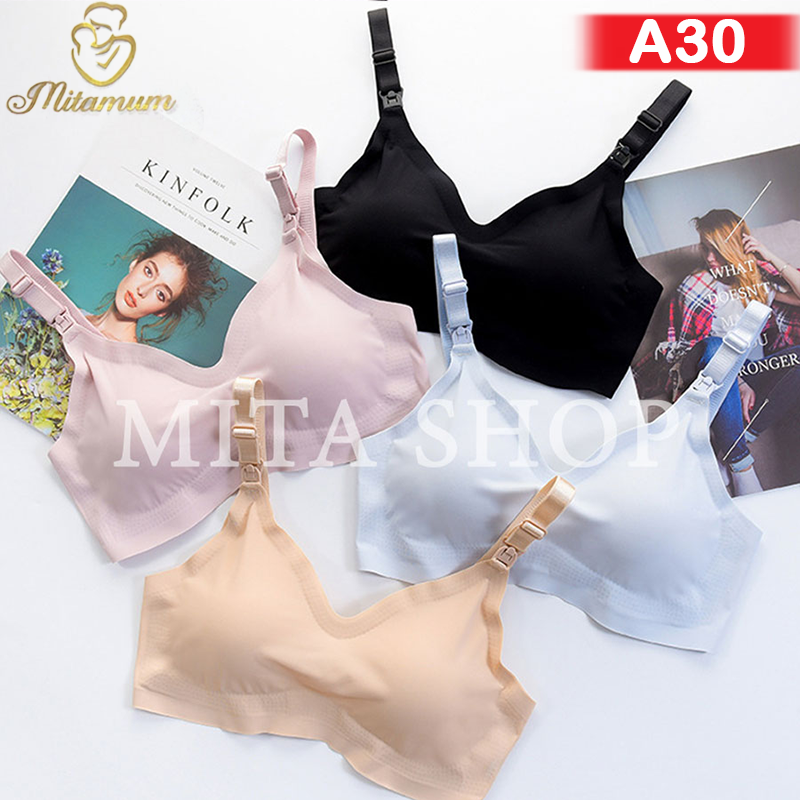 Áo lót ngực bầu cho bé con bú SU ĐÚC nâng ngực không gọng chống chảy xệ sau sinh đồ lót chip bà bầu A30