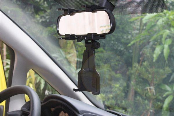 Giá đỡ điện thoại, kẹp điện thoại trên kính hậu xe hơi