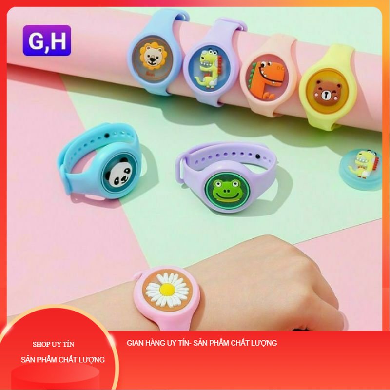 ĐỒNG HỒ ĐUỔI MUỖI CÓ ĐÈN LED CHO BÉ