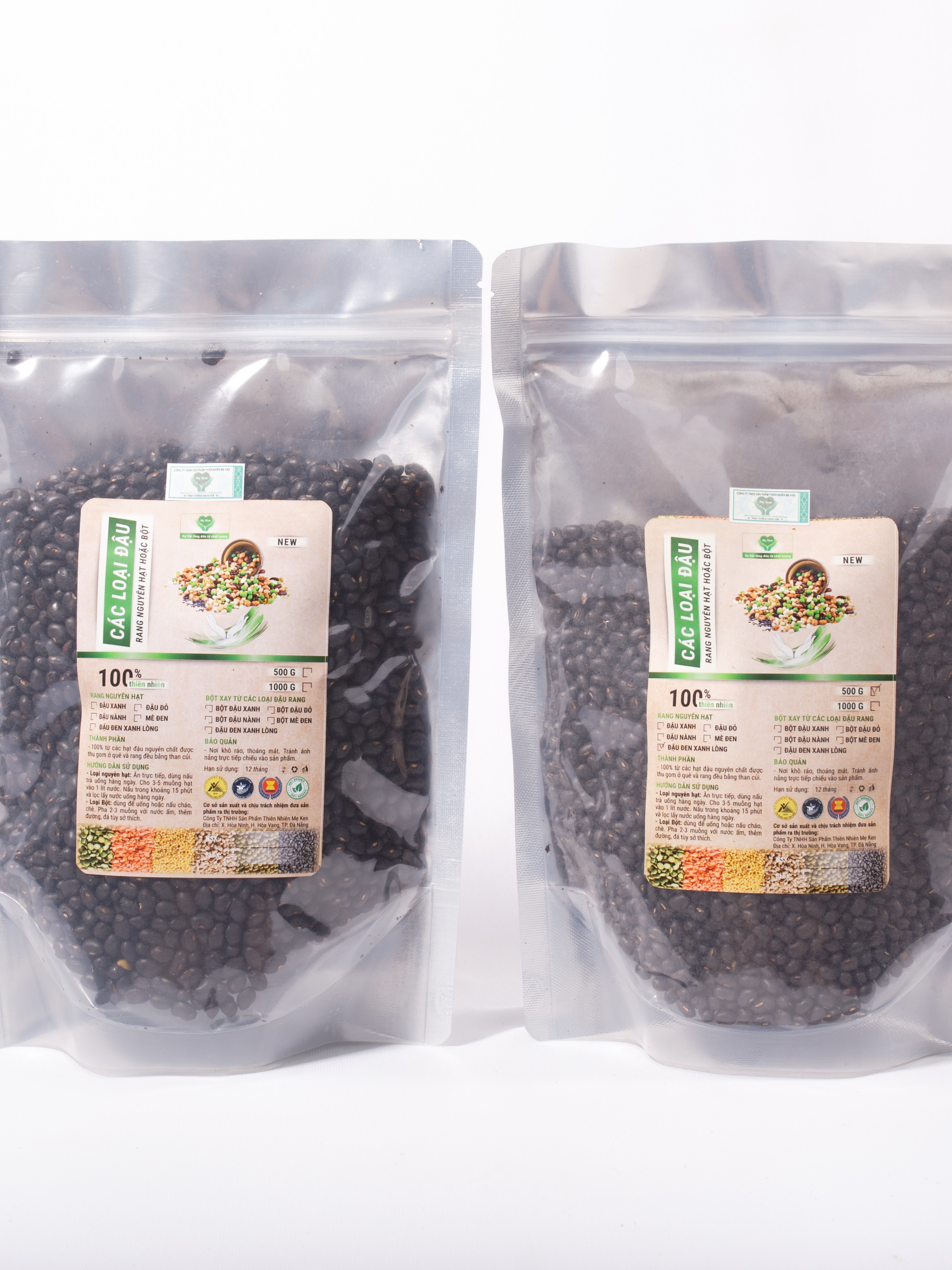 Đậu đen xanh lòng rang mẹ ken –loại hạt rang bằng than củi sẵn 1 ký