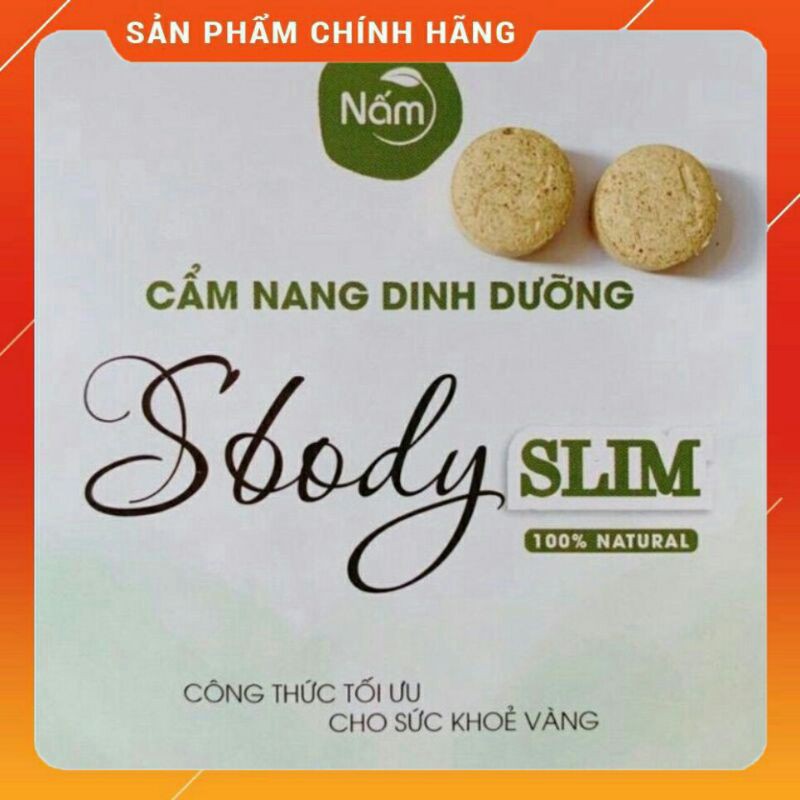 Nấm giảm cân Nấm Viên Slim sbody tặng detox Kale's