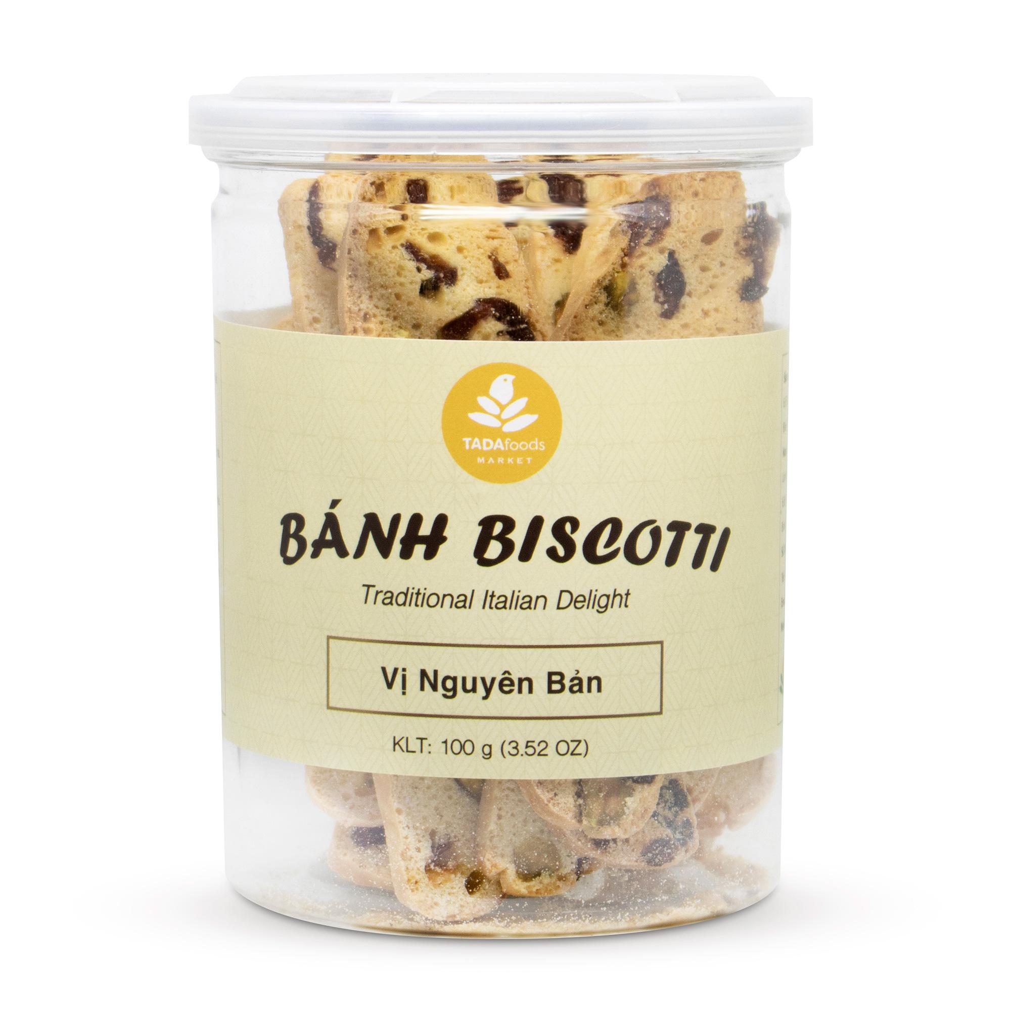 Bánh Quy Biscotti Vị Nguyên Bản (Hộp 100g)