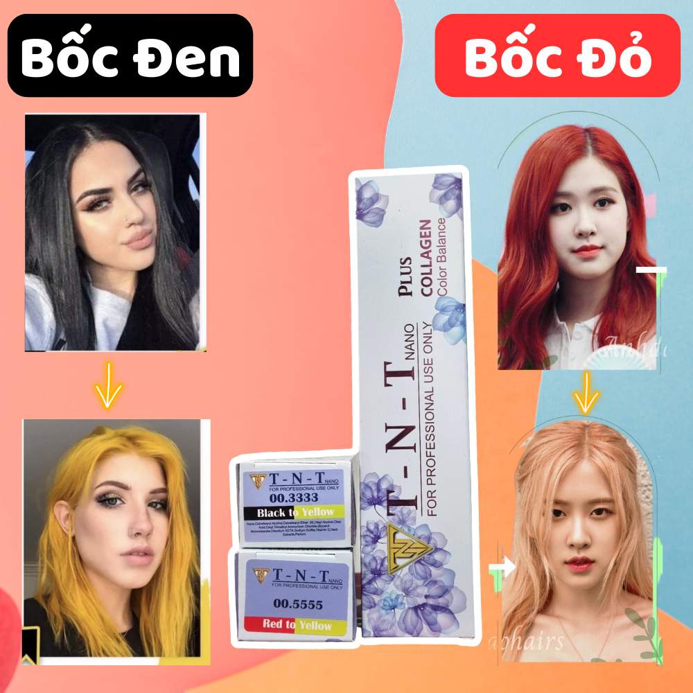 Thuốc Bóc Đen , Bóc Đỏ Không Hư Hại Tóc 100ml - [FreeShip Max] - Thuốc Bốc Màu Đỏ Đen TNT (Misaka store)