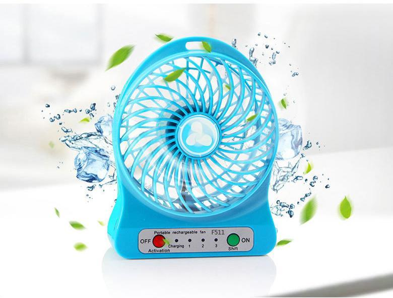 Quạt tích điện mini usb fan siêu mát