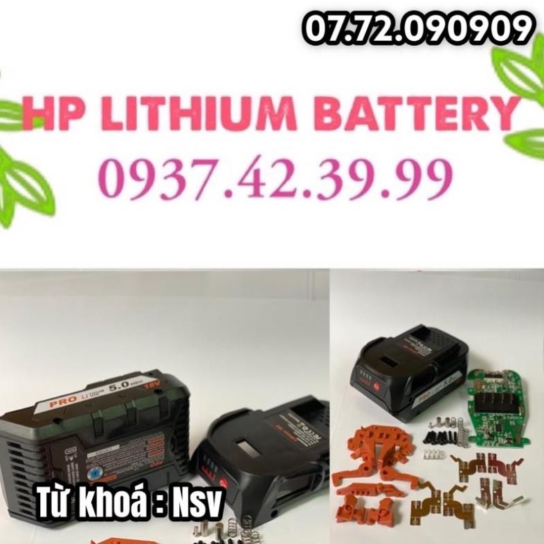 Nsv (AEG/M19) Vỏ mạch pin AEG Ridgid 18V 5A , mạch nhận sạc Zin