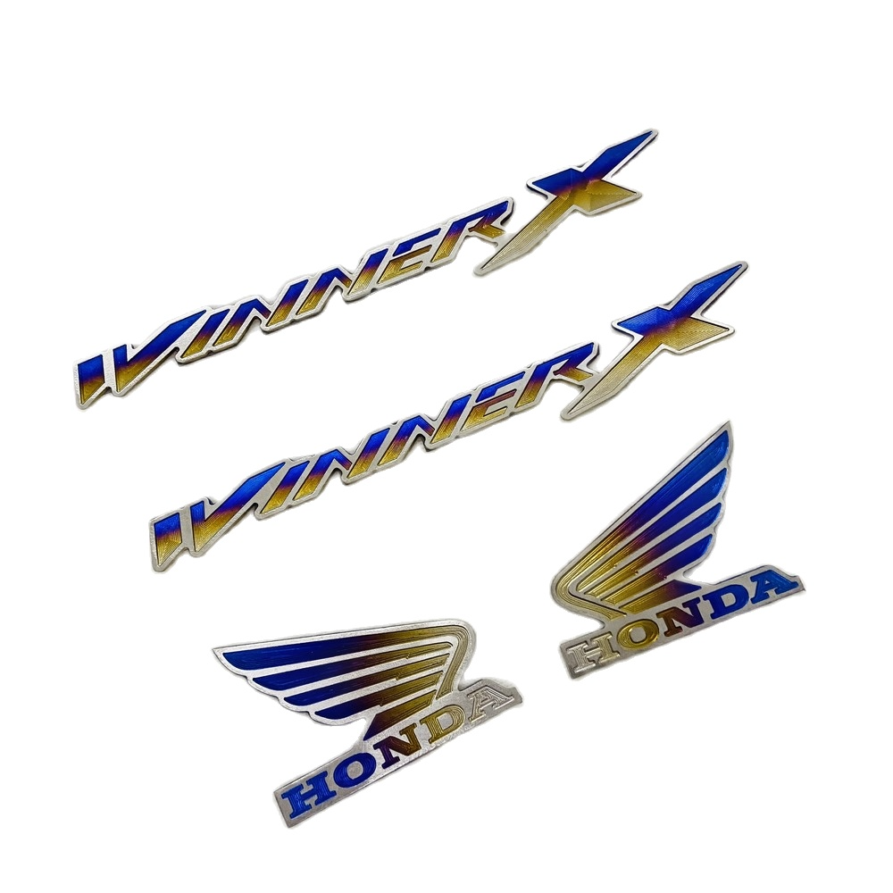 [HCM]Tem titan chữ WINNER X và logo titan CÁNH CHIM honda bảy màu ( CÓ SẲN KEO 3MM )