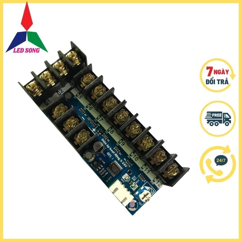 Mạch led vẫy 12 kênh 30a công suất Led Song