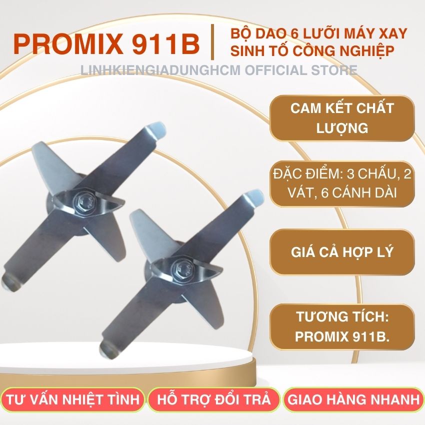 Bộ dao máy xay sinh tố công nghiệp promix 911b