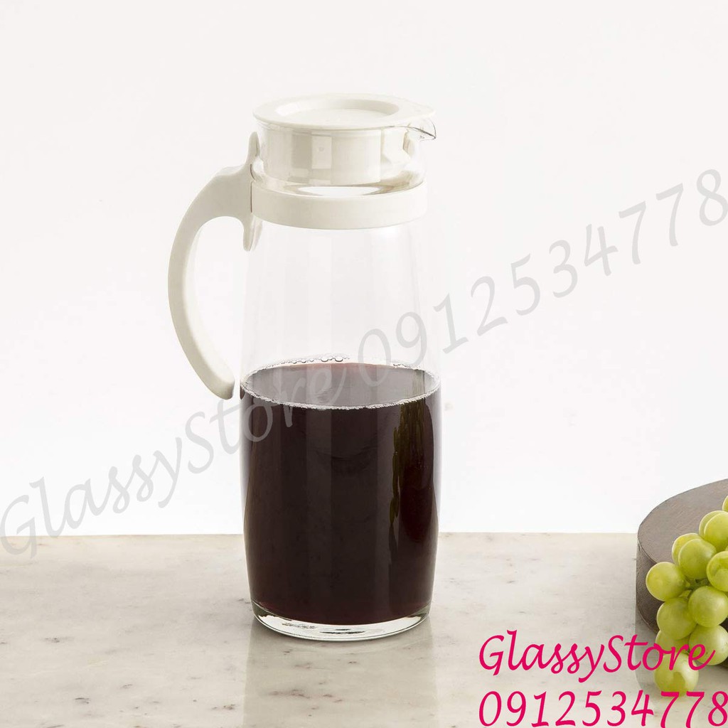 Bình nước thủy tinh quai nhựa ocean – v18344 – 1.3l / – v20558 - 1.6l