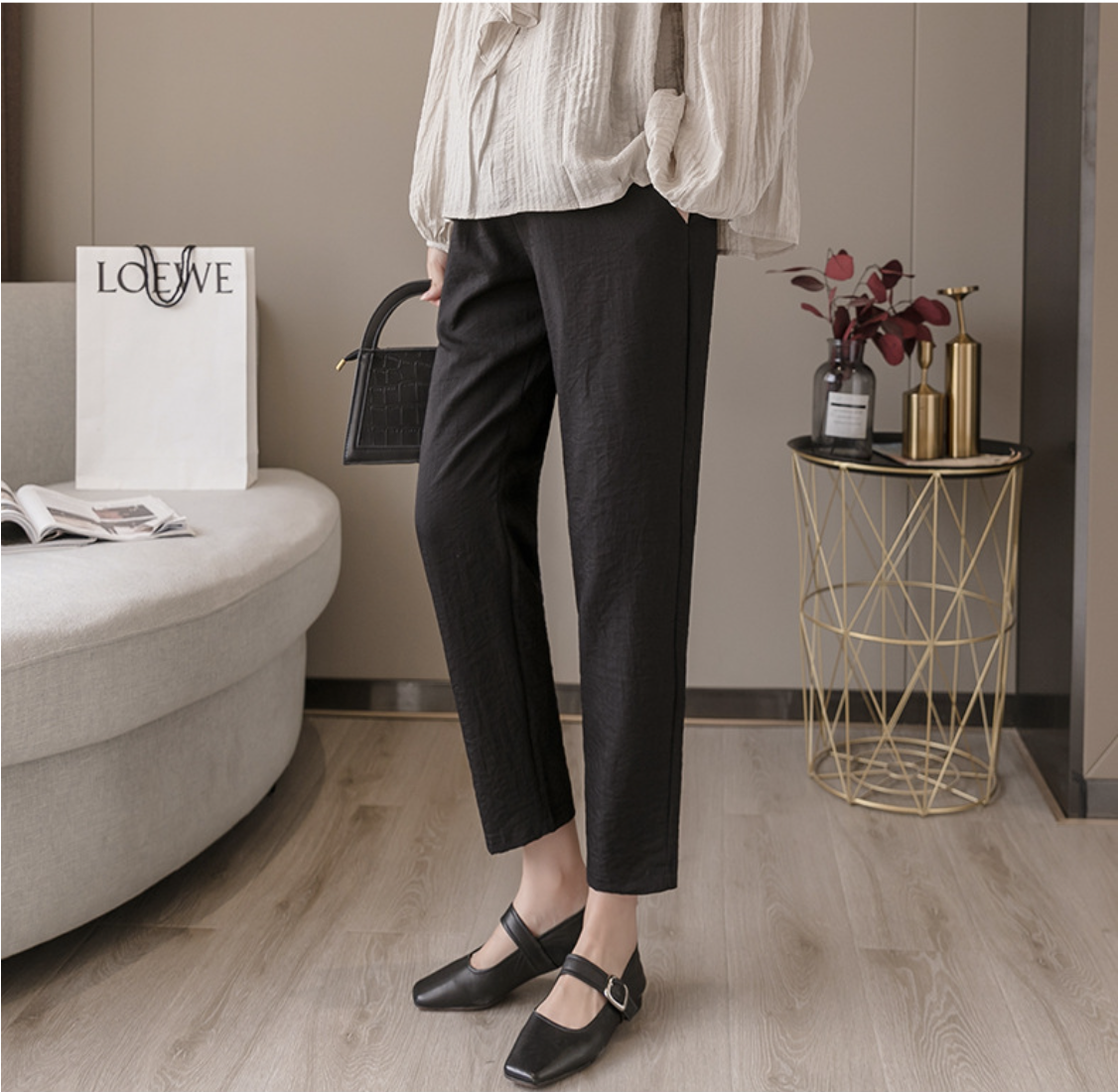 Quần Bầu baggy Chất Đũi siêu mát montihon