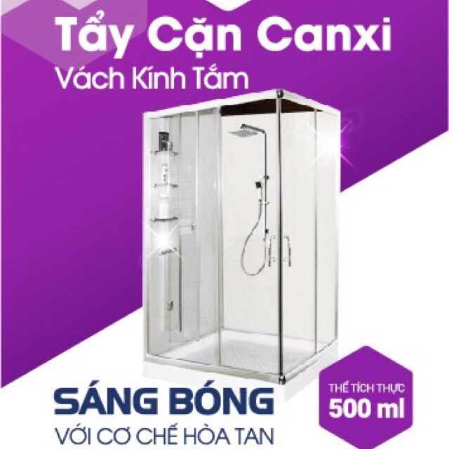 Nước tẩy kính bị cáu cặn canxi, vảy cá, ố đục lâu năm Sabo-K chai 500ml không mùi