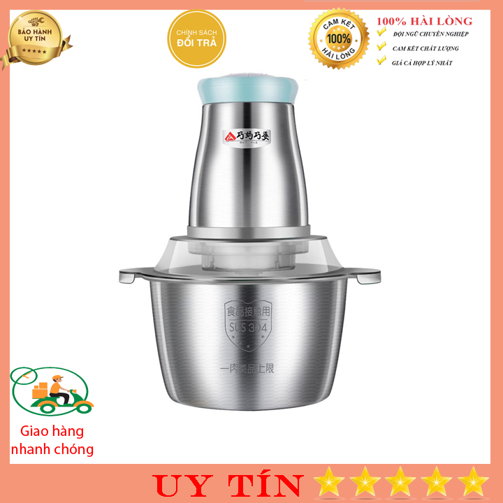 Máy xay thịt, xay sinh tố đa năng inox 304 - siêu tiện dụng - cực sắc bén