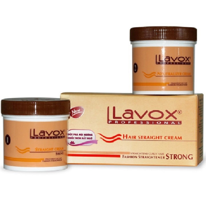 Thuốc duỗi tóc lavox cam 500mlx2