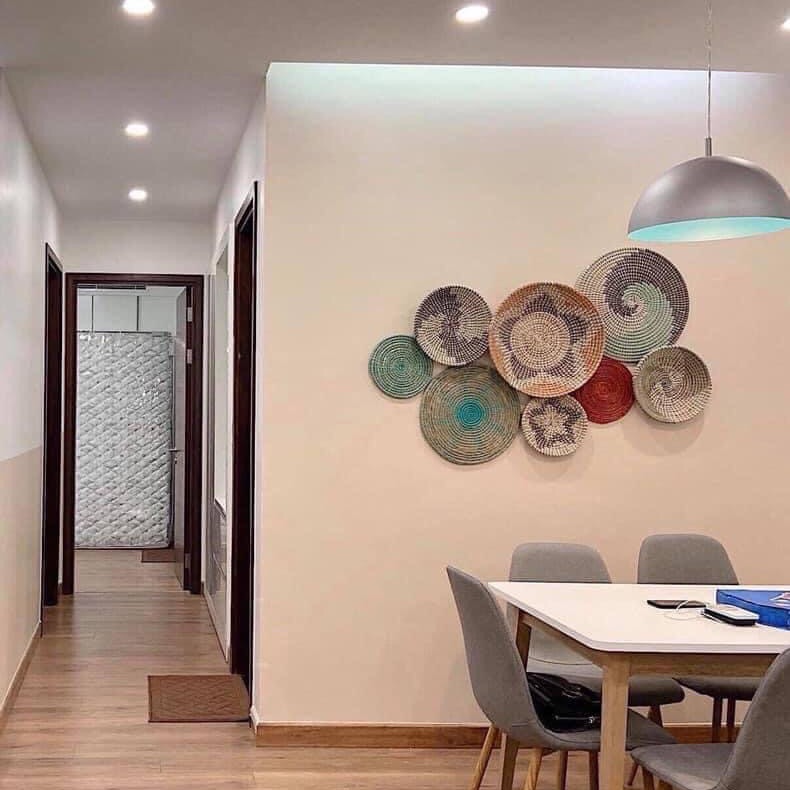 Đĩa cói treo tường, đựng đồ