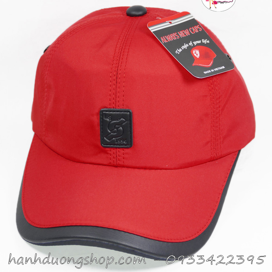 [HCM][ NHIỀU MÀU ] Mũ lưỡi trai nam nữ đẹp nón kết nữ đẹp chữ LS mặt da vuông chất liệu vải dù trơn bóng chống bám bụi phong cách sành điệu sang trọng