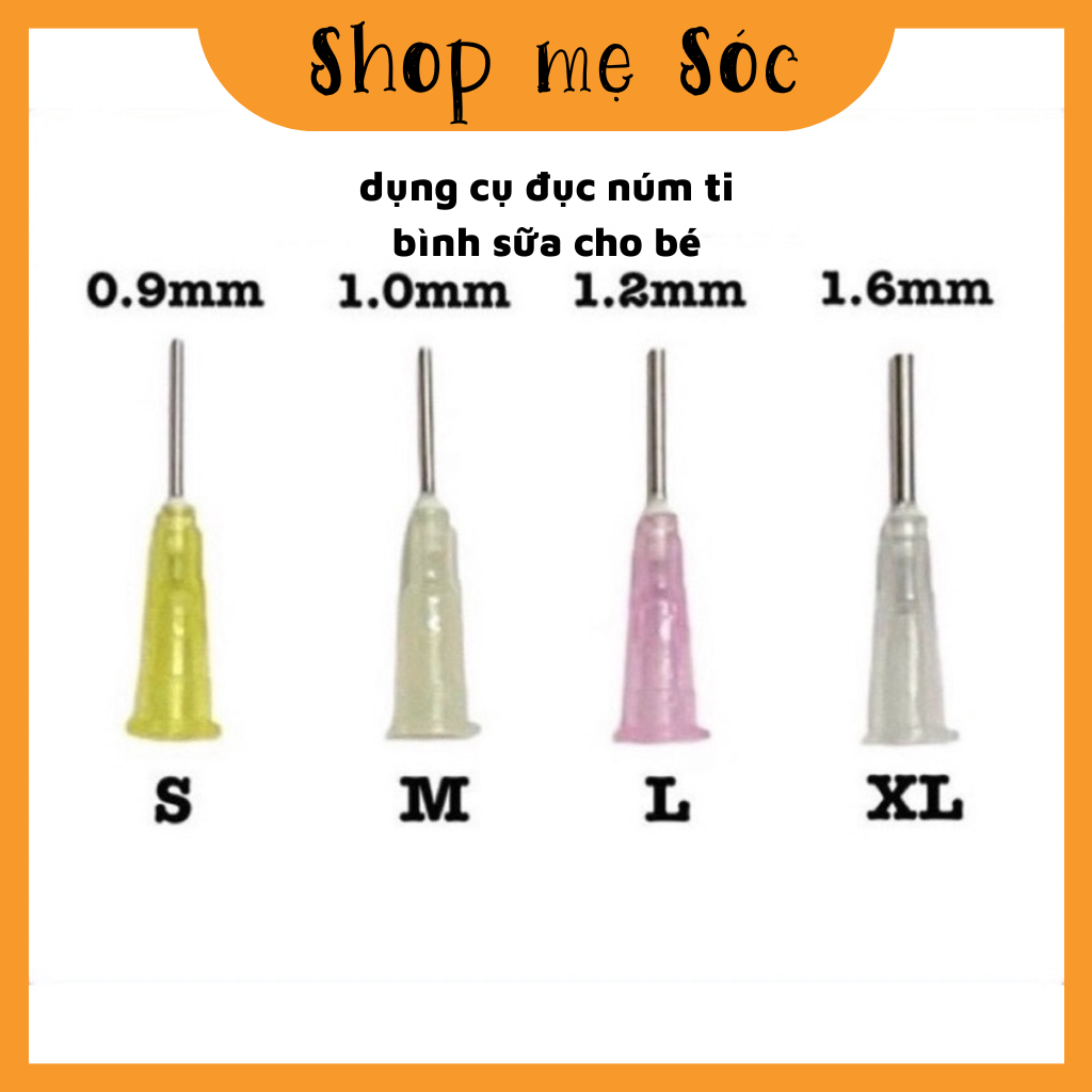 Đục lỗ núm ti, dụng cụ dập lỗ núm ti bình sữa cho bé mesocshop