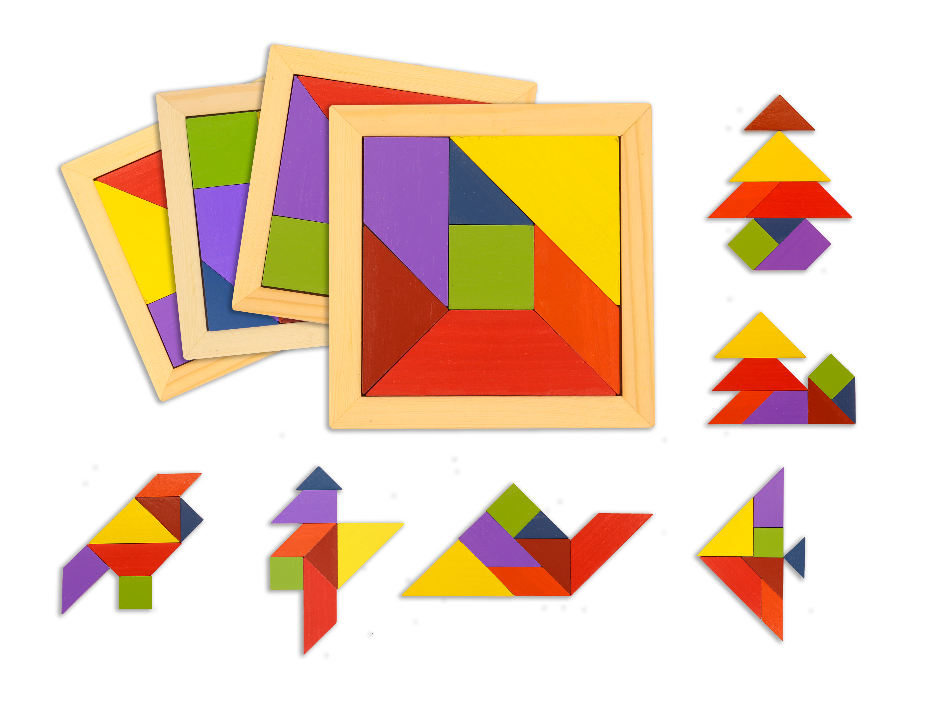 Đồ chơi gỗ - Tangram phiên bản mới