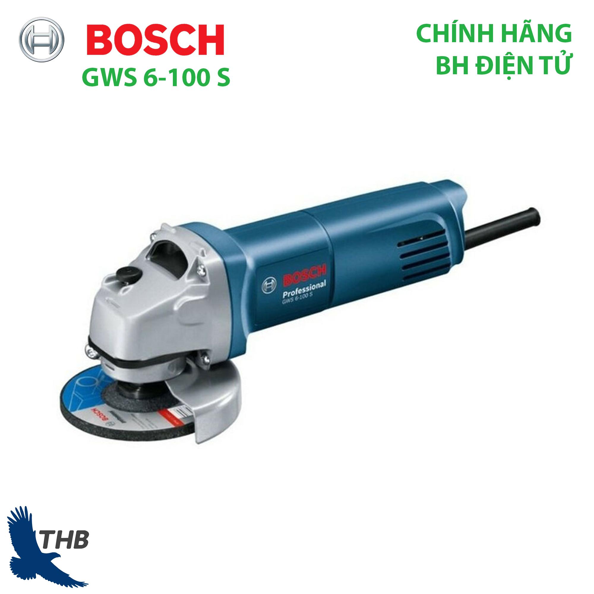 Máy mài điện cầm tay máy mài góc nhỏ bosch gws 6-100 s công tắc đuôi công suất 600w đá mài 100