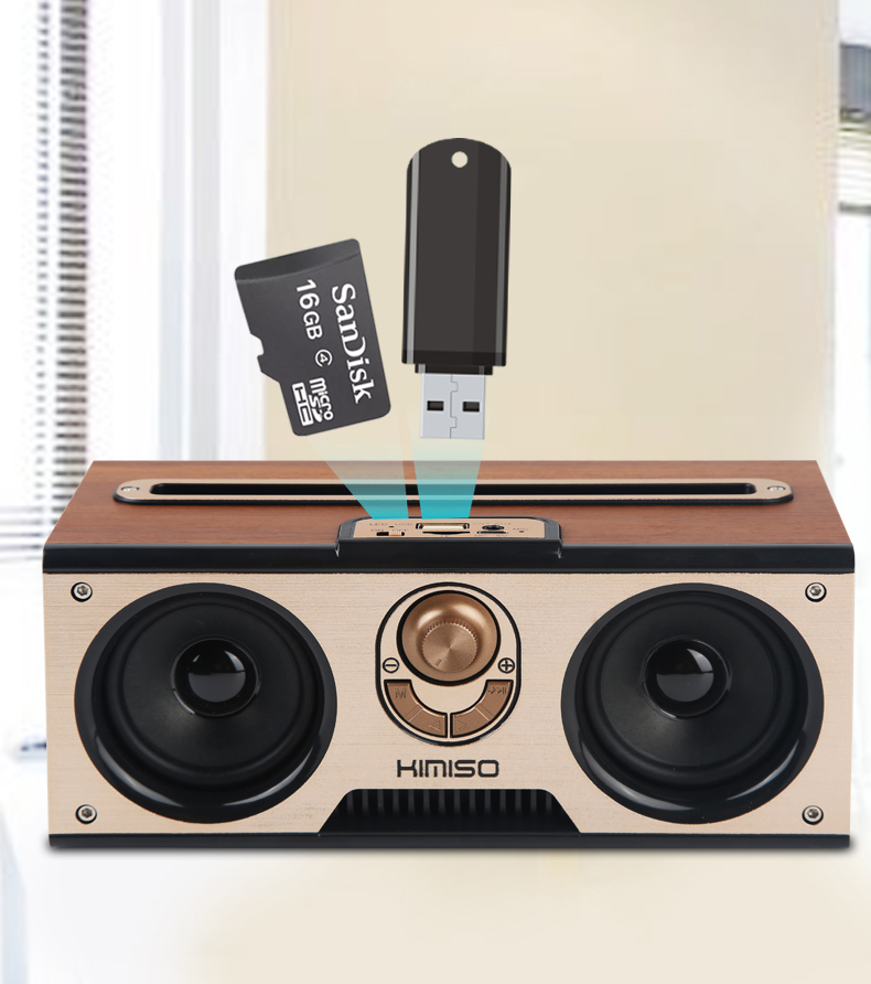 [ SẢN PHẨM MỚI SALE 50% ] Loa bluetooth Himiso Suntek KM7 thiết kế cổ điển vân gỗ, Kiêm Giá Đỡ Điện Thoại Nhiều Chức Năng Cao Cấp, Pin 2200 mAh,, Loa Bluetooth Himiso Suntek KM7, Âm Thanh Mạnh Mẽ, Bảo Hành 1 năm