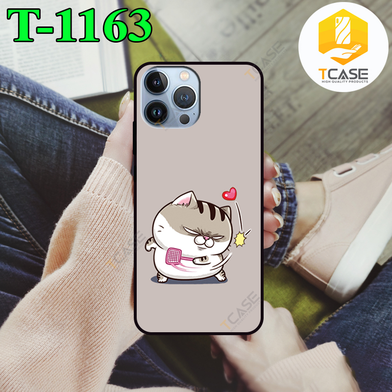 Ốp lưng Tcase dành cho Iphone 13 Pro Max, Iphone 13, Iphone 13 Pro in hình mèo lém lĩnh