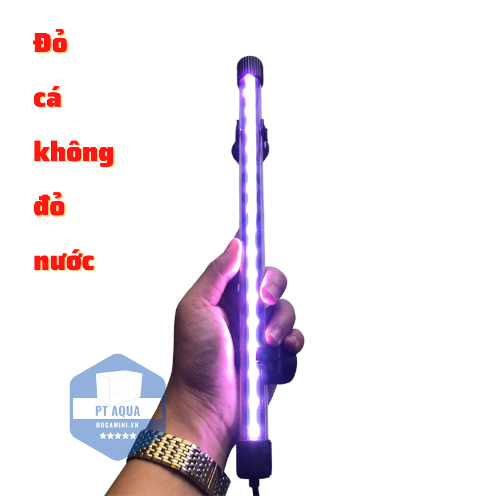 Đèn bể cá đỏ cá không đỏ nước RED-RGB kích thước 30cm - 80cm có công tắt điều chỉnh bật tắt