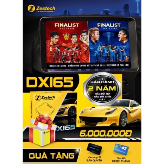 Bộ android box zestech dx165 dành cho ô tô - model 2023