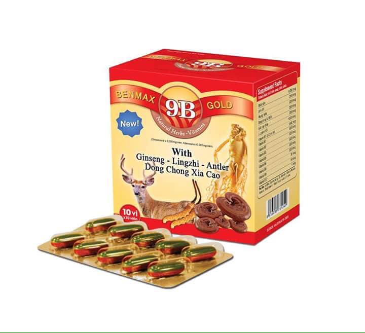 VITAMIN 9B GOLD - Giúp bồi bổ sức khỏe, tăng sức đề kháng, nâng cao thể lực, kích thích ăn uống ngon miệng.