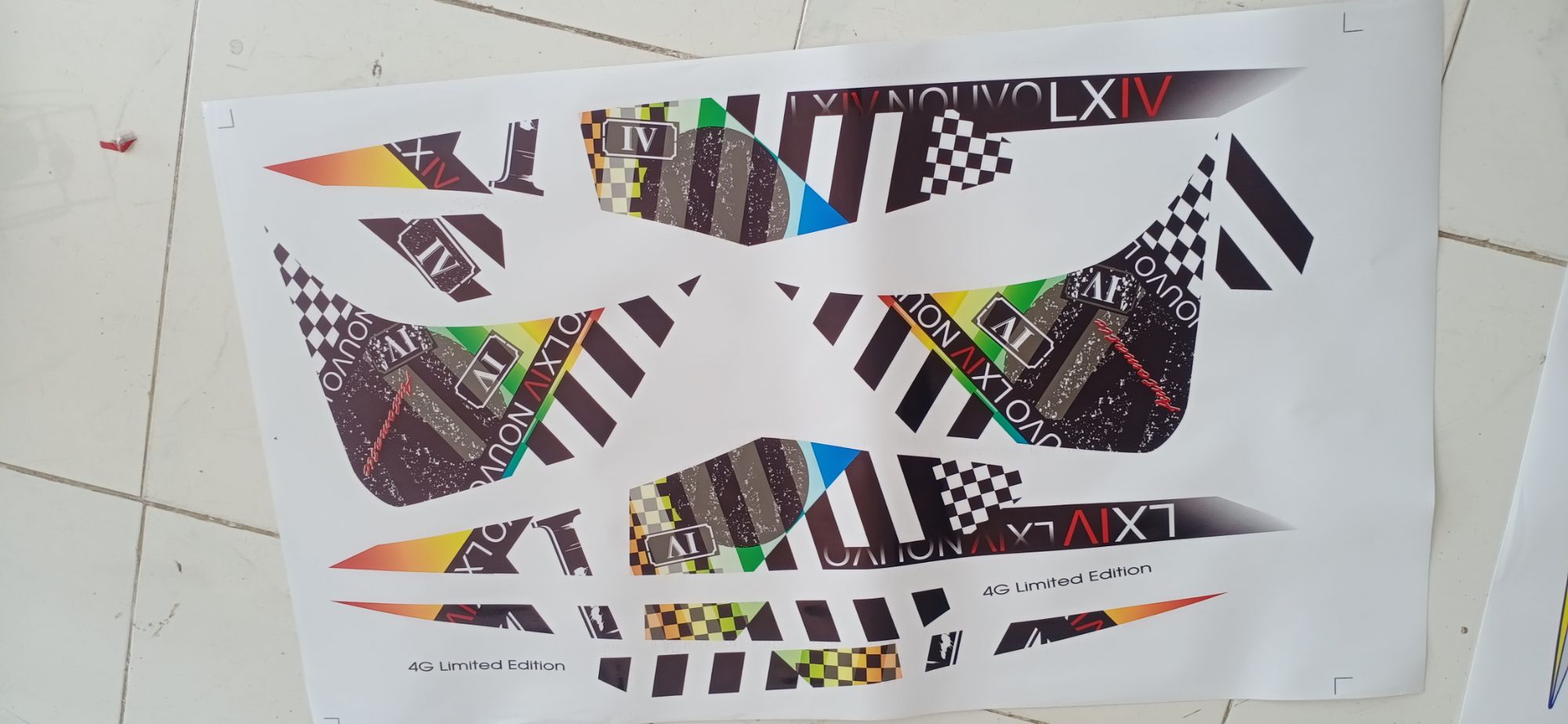 Tem rời dán cho xe Nouvo LX 4