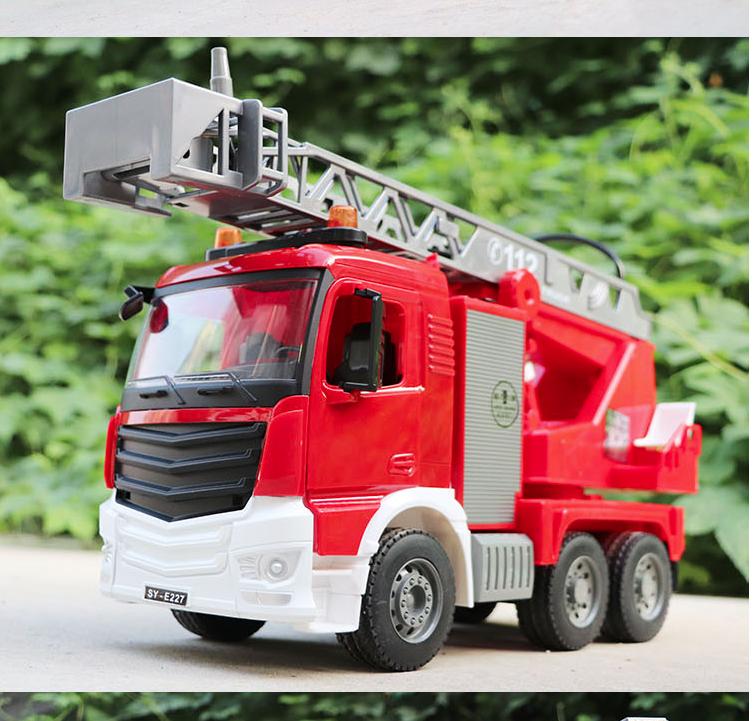Xe mô hình ô tô cứu hỏa cỡ lớn đồ chơi trẻ em phun được nước thật