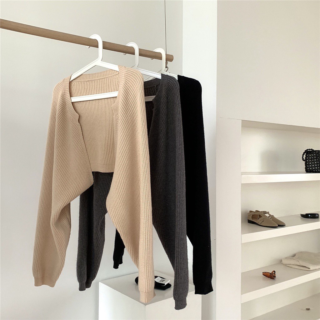 ÁO KHOÁC CARDIGAN LEN DÁNG LỬNG-ÁO LEN CROPTOP SIÊU XINH(HÀNG LOẠI 1)