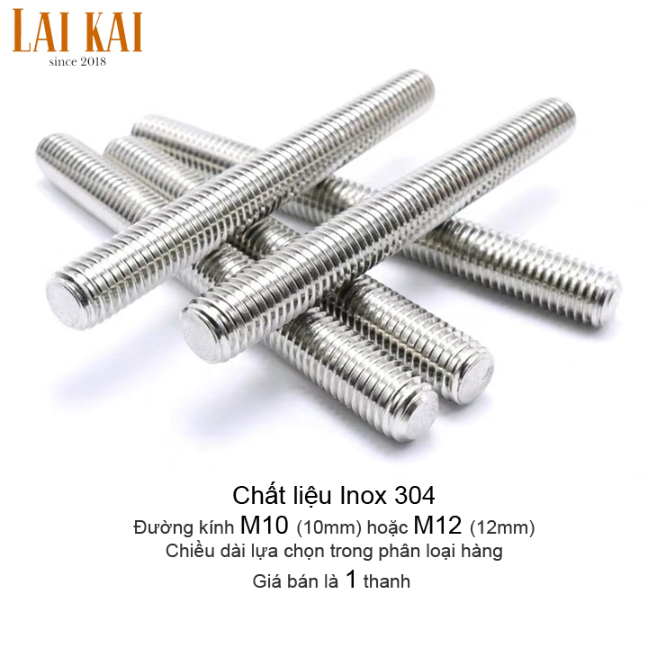 Thanh ren m10 m12
