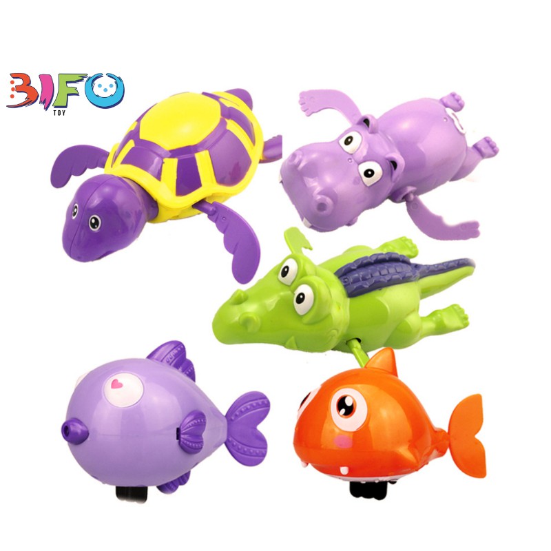 Đồ chơi động vật nhà tắm lên dây cót bơi lội cho bé thỏa sức khám phá