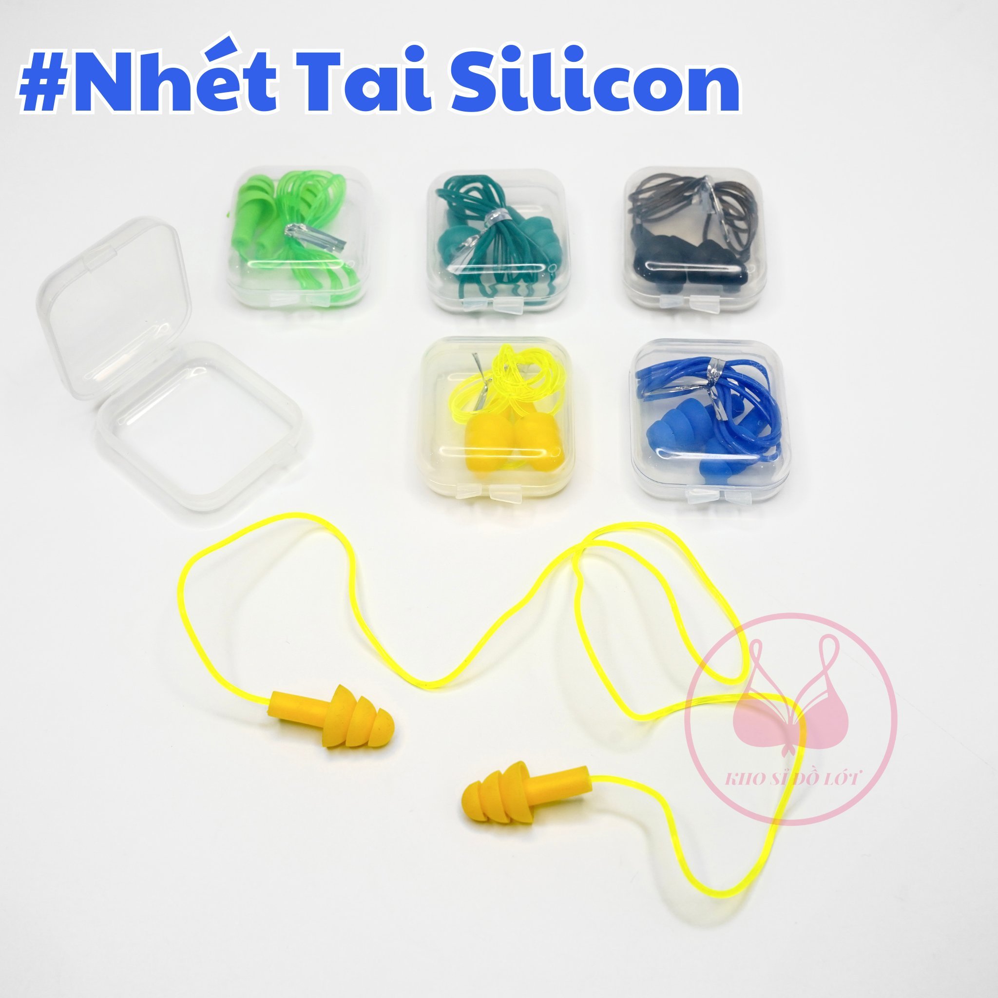 Nút bịt tai - nhét tai silicol khi đi bơi