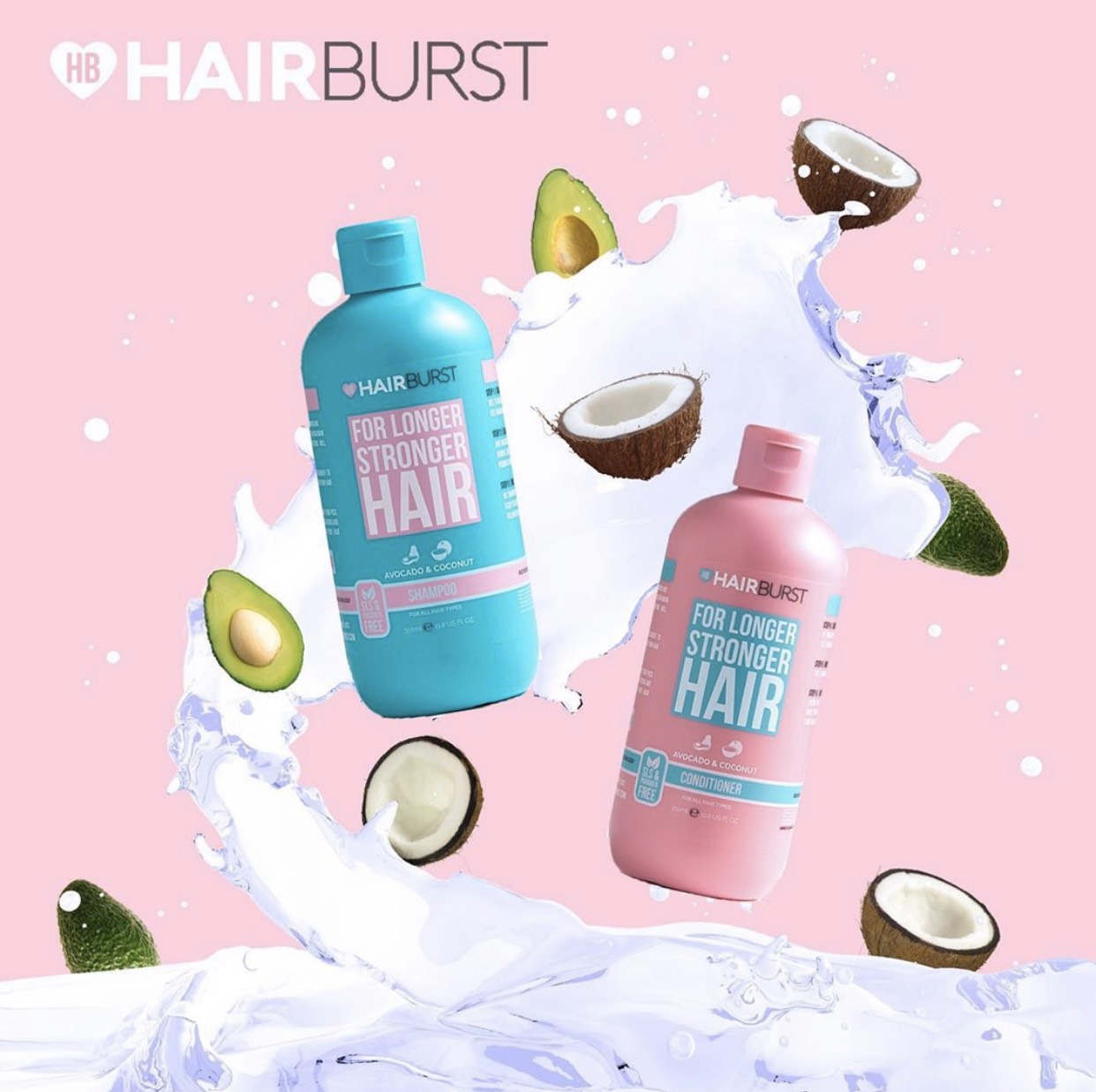 Set dầu gội xả hairbust kích thích mọc tóc - chống rụng tóc 350ml