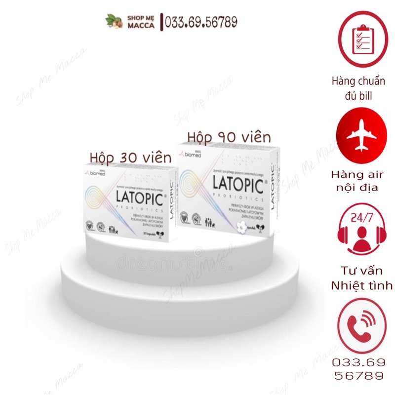 Latopic Probiotics cho bé từ 1 ngày tuổi - Men vi sinh Latopic Có sẵn