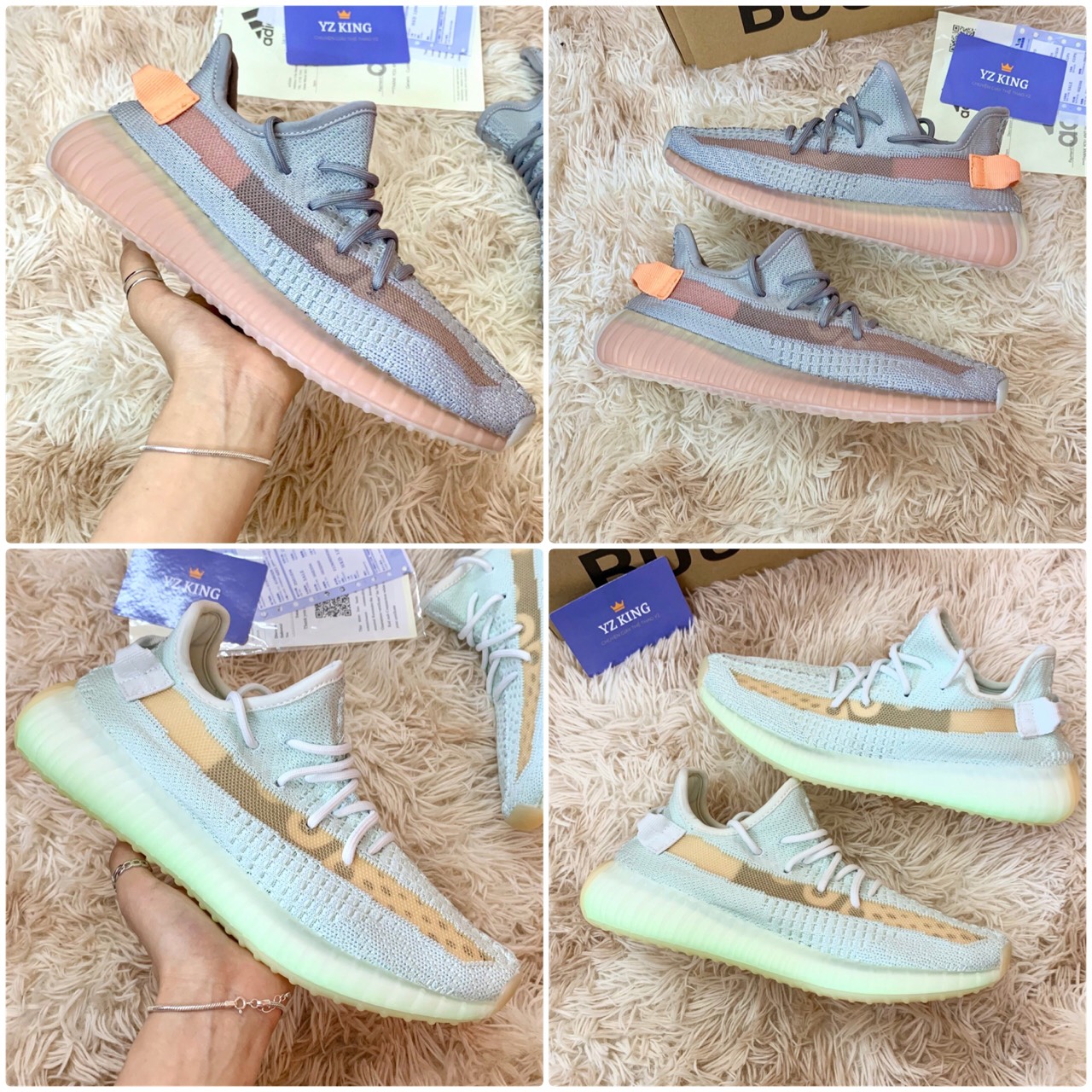 Giày Sneaker 🌿FULLBOX🌿 Giày Thể Thao 350, 2 Màu Trueform, Hyper Cao Cấp