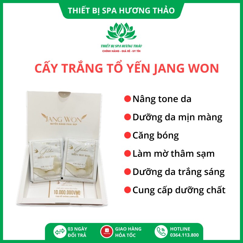 Cấy trắng tổ yến jangwon hộp 6 gói