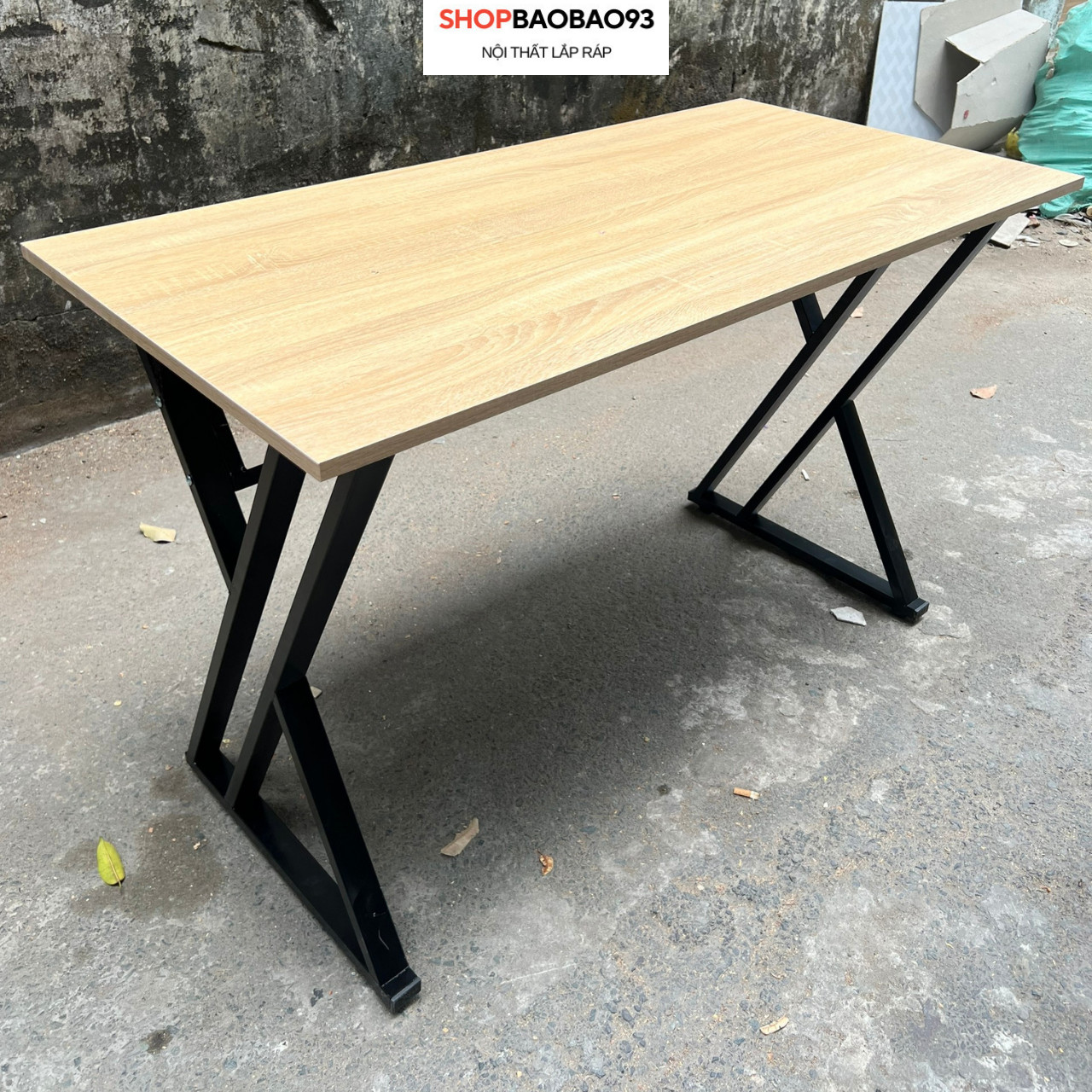 Bàn làm việc chân x bàn gaming hiện đại mặt bàn gỗ mdf dày 17mm chắc chắn - bàn chân x