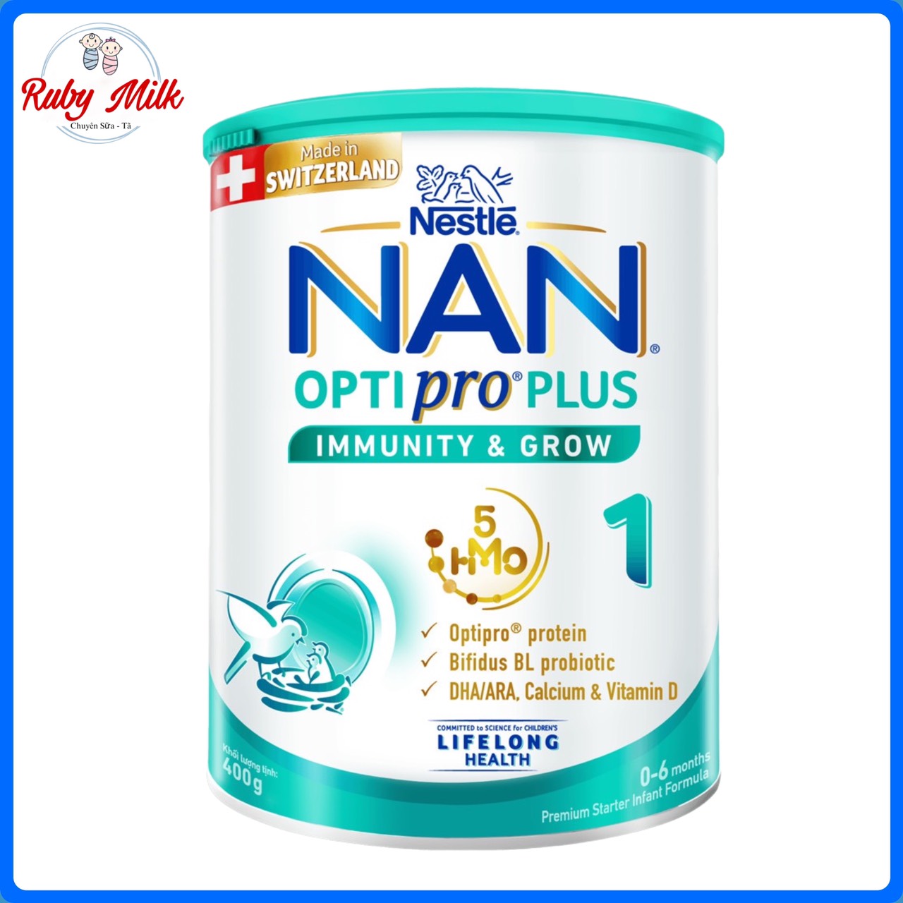 Sữa bột thụy sỹ nan optipro 1 lon 400g