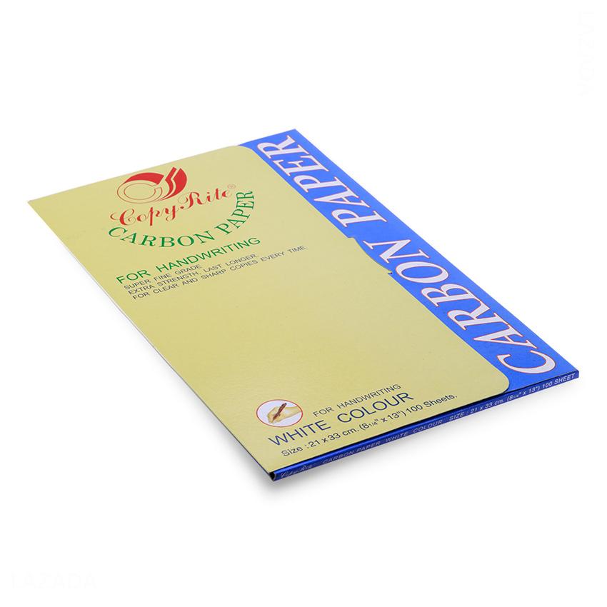 [HCM]Xấp 100 tờ giấy than trắng (white carbon paper) khổ 21x33cm