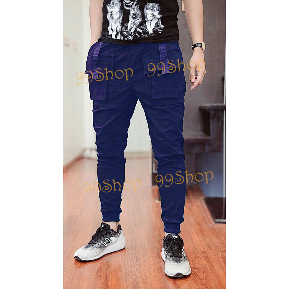 SALE HẾT MẪU - Quần joger nam phối túi 2 bên lưng thun
