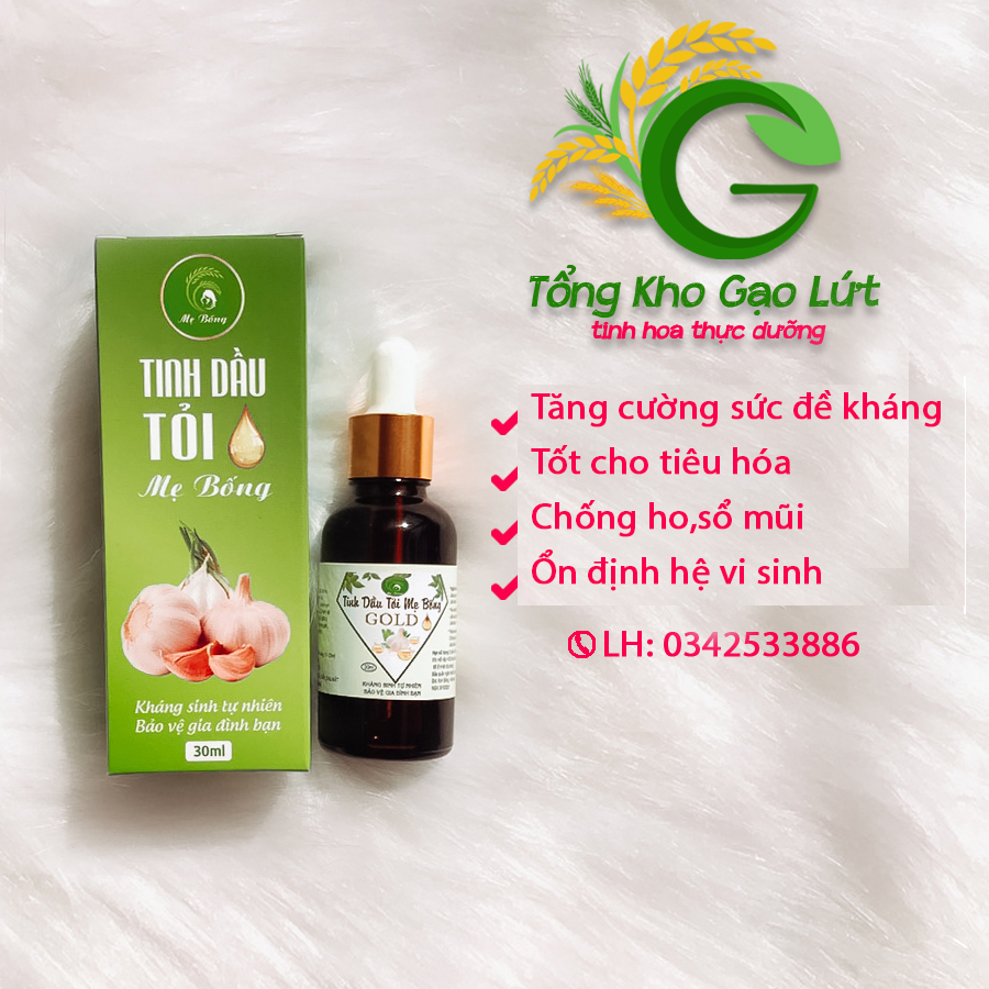 TINH DẦU TỎI NGUYÊN CHẤT - Nguồn Kháng Sinh Tự Nhiên Cho Bé Và Người Thân ( lọ 30ml )